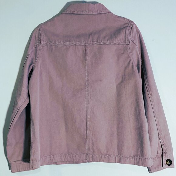 DownEast 100% Cotton Mauve Jacket Front Pockets Button down | Sz Smalll Women's‎ - Picture 4 of 12